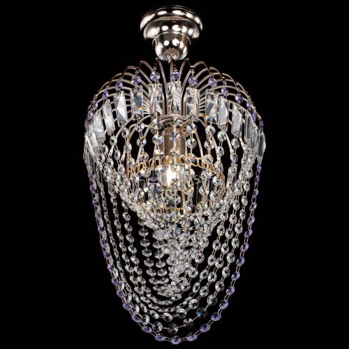 Люстра Малинка Водоворот фиолетовая в Подольске Гусь Хрустальный