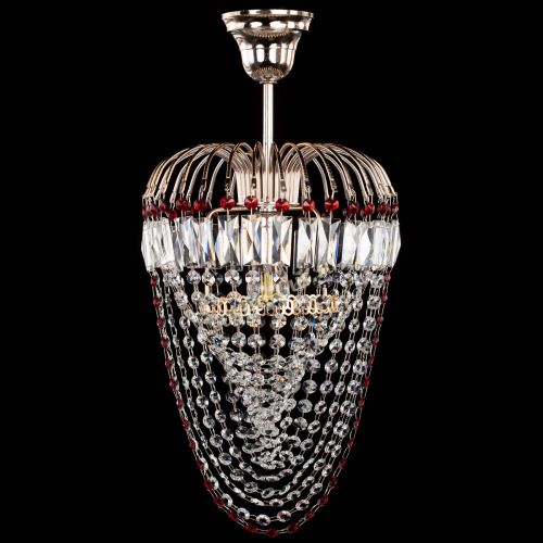 Люстра Малинка Водоворот красная в Подольске Гусь Хрустальный