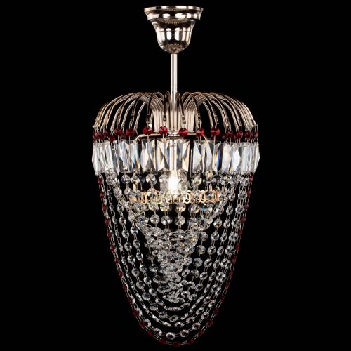 Люстра Малинка Водоворот красная в Подольске Гусь Хрустальный
