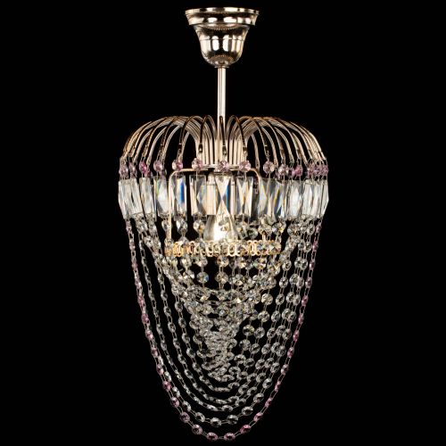 Люстра Малинка Водоворот розовая в Подольске Гусь Хрустальный