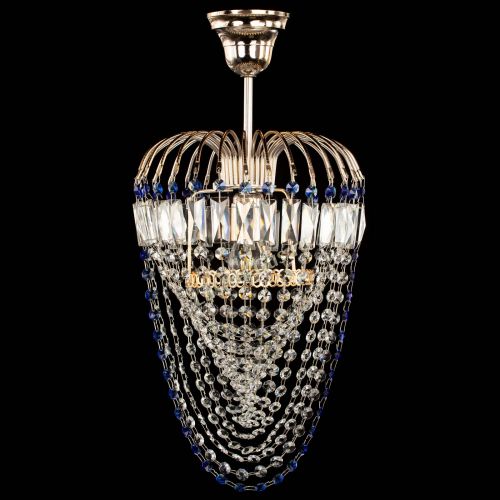 Люстра Малинка Водоворот синяя в Подольске Гусь Хрустальный