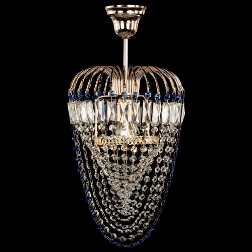 Люстра Малинка Водоворот синяя в Подольске Гусь Хрустальный