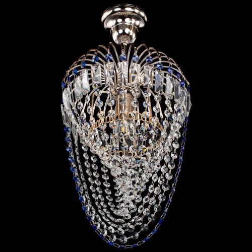 Люстра Малинка Водоворот синяя в Подольске Гусь Хрустальный