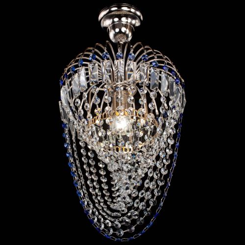 Люстра Малинка Водоворот синяя в Подольске Гусь Хрустальный