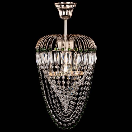 Люстра Малинка Водоворот зеленая в Подольске Гусь Хрустальный