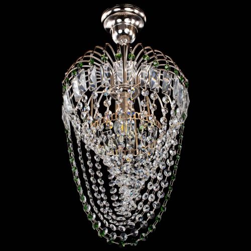 Люстра Малинка Водоворот зеленая в Подольске Гусь Хрустальный
