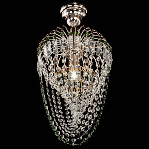 Люстра Малинка Водоворот зеленая в Подольске Гусь Хрустальный