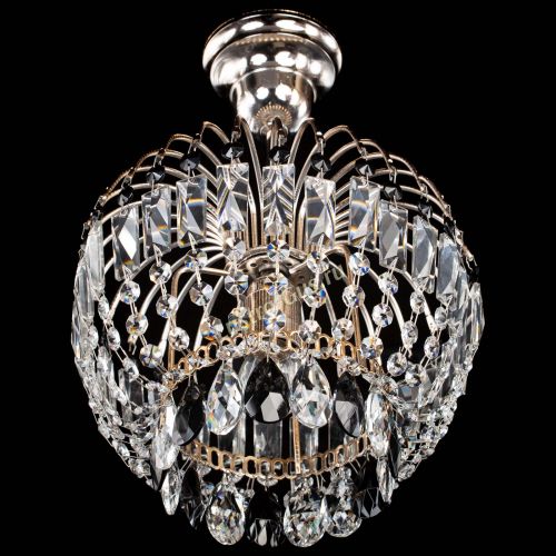 Люстра Малинка черная в Подольске Гусь Хрустальный