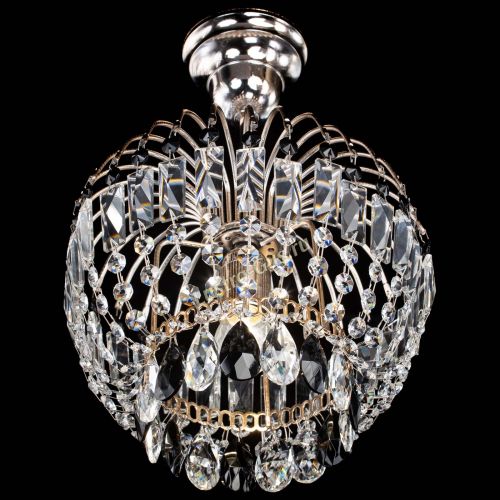 Люстра Малинка черная в Подольске Гусь Хрустальный