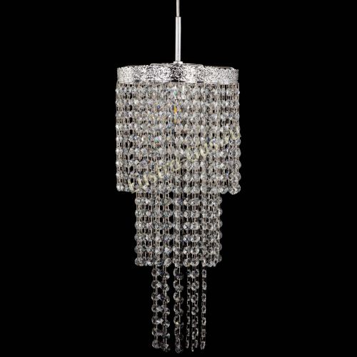 Люстра Милан №1 каскад на тросе в Подольске Гусь Хрустальный