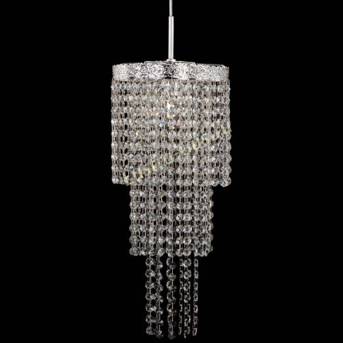 Люстра Милан №1 каскад на тросе в Подольске Гусь Хрустальный