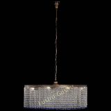 Люстра Милан капель №10 под бронзу синяя с подвесом в Подольске