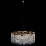 Люстра Милан капель №10 под бронзу синяя с подвесом в Подольске