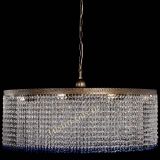 Люстра Милан капель №10 под бронзу синяя с подвесом в Подольске