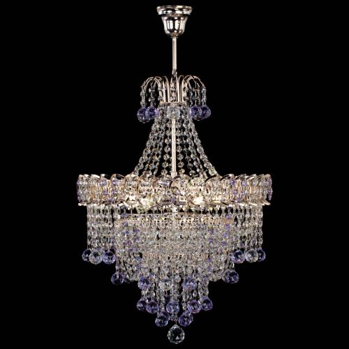 Люстра Натали Софья фиолетовая в Подольске Гусь Хрустальный