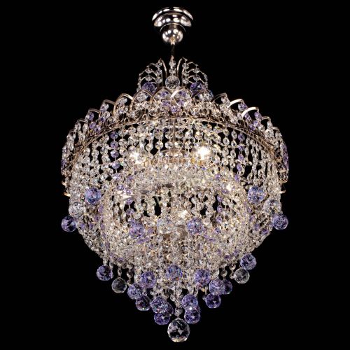 Люстра Натали Софья фиолетовая в Подольске Гусь Хрустальный