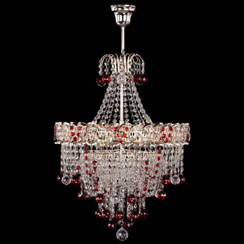 Люстра Натали Софья красная в Подольске Гусь Хрустальный