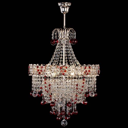 Люстра Натали Софья красная в Подольске Гусь Хрустальный