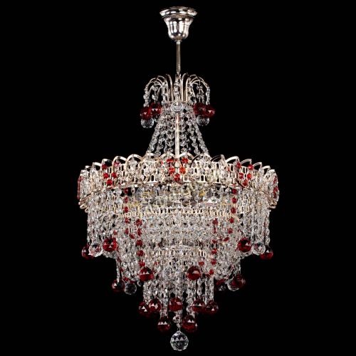 Люстра Натали Софья красная в Подольске Гусь Хрустальный