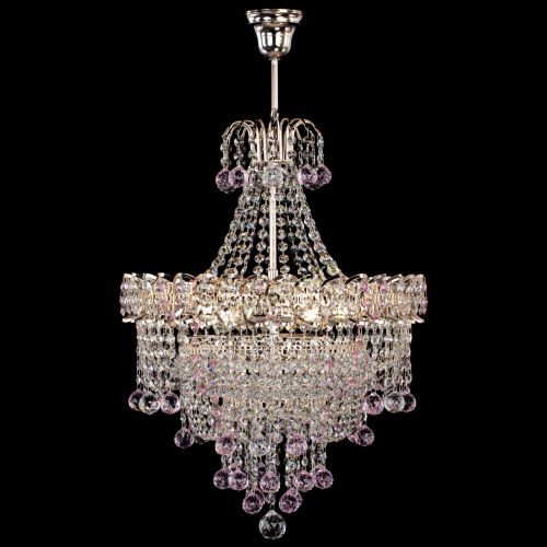 Люстра Натали Софья розовая в Подольске Гусь Хрустальный