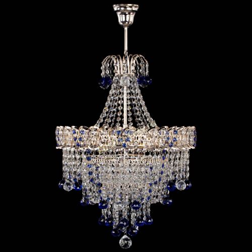 Люстра Натали Софья синяя в Подольске Гусь Хрустальный