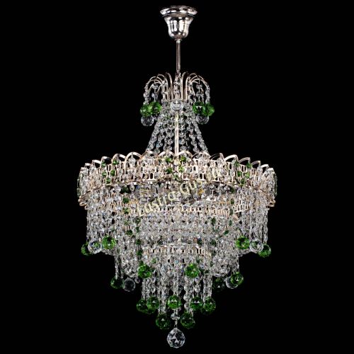 Люстра Натали Софья зеленая в Подольске Гусь Хрустальный