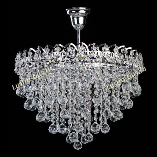 Люстра Капель Лепесток Шар  30мм с подвесом в Подольске Гусь Хрустальный