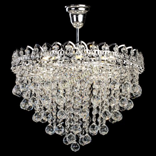 Люстра Капель Лепесток Шар  30мм с подвесом в Подольске Гусь Хрустальный