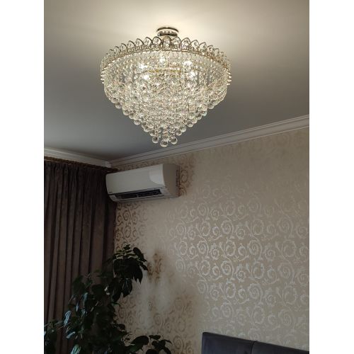 Люстра Капель Лепесток Шар  30мм с подвесом в Подольске Гусь Хрустальный