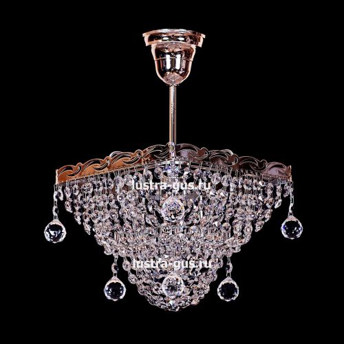 Люстра Квадрат 1 лампа с подвесом в Подольске Гусь Хрустальный