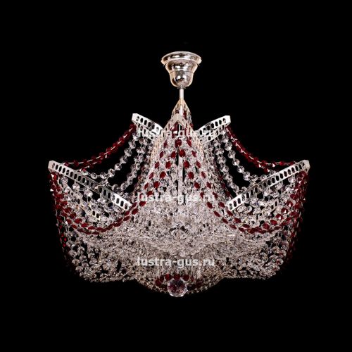 Люстра Лилия №4 цветная в Подольске Гусь Хрустальный