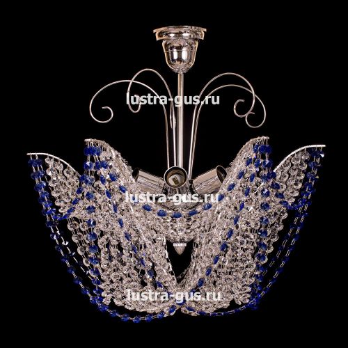 Люстра Орхидея №3 цветная в Подольске Гусь Хрустальный