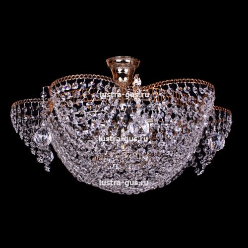 Люстра Ромашка подсолнух с подвесом в Подольске Гусь Хрустальный