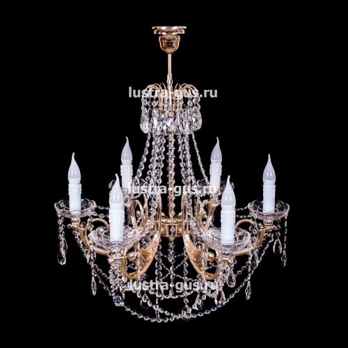 Люстра Свеча Лайт №1 (рожки - пластик) в Подольске Гусь Хрустальный