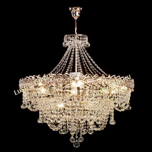 Люстра Водопад Софья с подвесом в Подольске Гусь Хрустальный