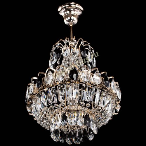 Люстра Ника 1 лампа черная в Подольске Гусь Хрустальный