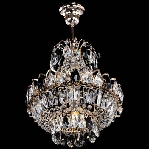 Люстра Ника 1 лампа черная в Подольске Гусь Хрустальный