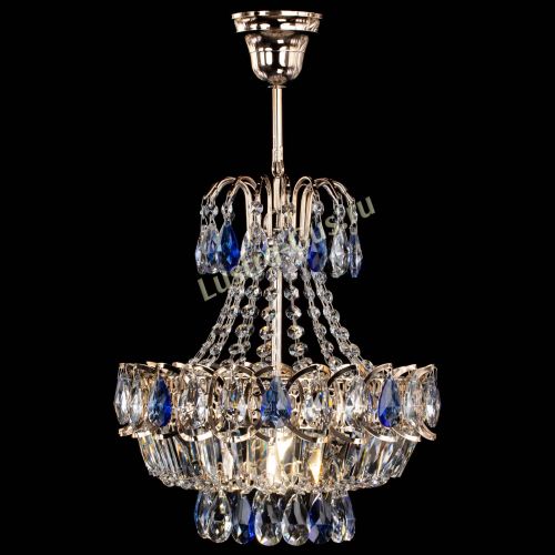 Люстра Ника 1 лампа синяя в Подольске Гусь Хрустальный