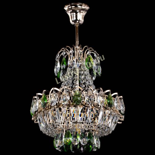 Люстра Ника 1 лампа зеленая в Подольске Гусь Хрустальный