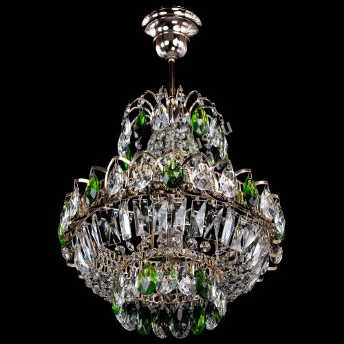 Люстра Ника 1 лампа зеленая в Подольске Гусь Хрустальный