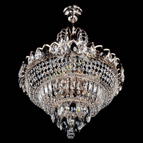 Люстра Ника подвесная Черная в Подольске Гусь Хрустальный