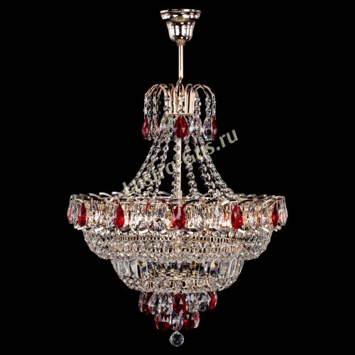 Люстра Ника подвесная Красная в Подольске Гусь Хрустальный