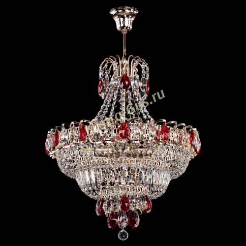 Люстра Ника подвесная Красная в Подольске Гусь Хрустальный