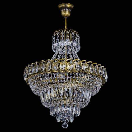 Люстра Ника №5 подвесная под бронзу в Подольске Гусь Хрустальный