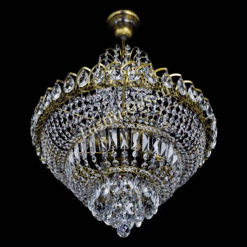 Люстра Ника №5 подвесная под бронзу в Подольске Гусь Хрустальный