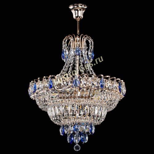 Люстра Ника подвесная Синяя в Подольске Гусь Хрустальный