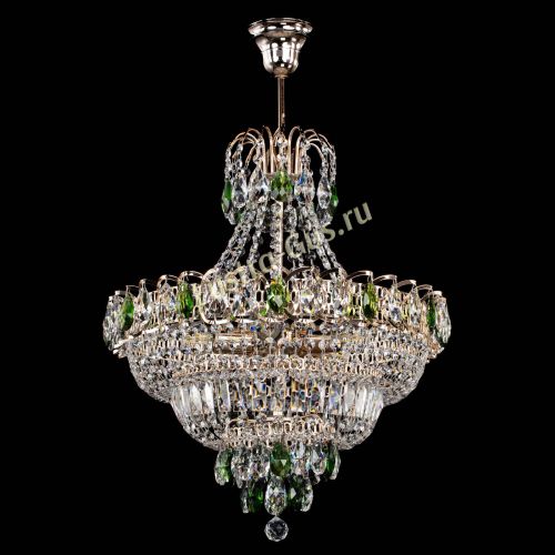 Люстра Ника подвесная Зеленая в Подольске Гусь Хрустальный