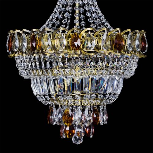 Люстра Ника подвесная Чайная под бронзу в Подольске Гусь Хрустальный