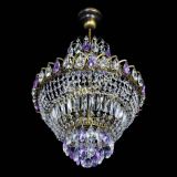 Люстра Ника подвесная Фиолетовая под бронзу в Подольске