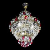 Люстра Ника подвесная Красная под бронзу в Подольске Люстра Ника подвесная Красная под бронзу в Подольске